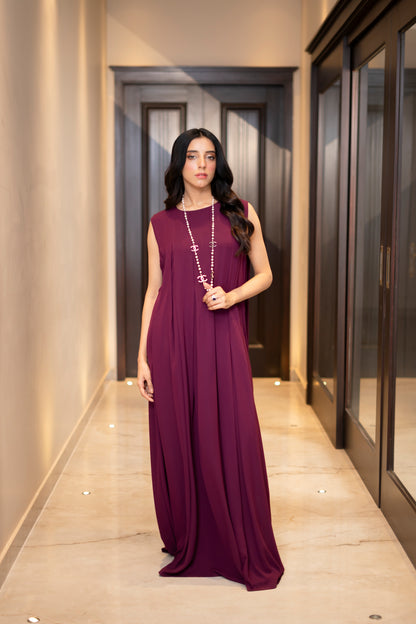 Plum Grace Georgette Gown