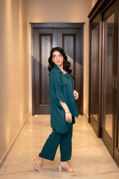 Emerald Luxe Co-Ord Set - (RTS)