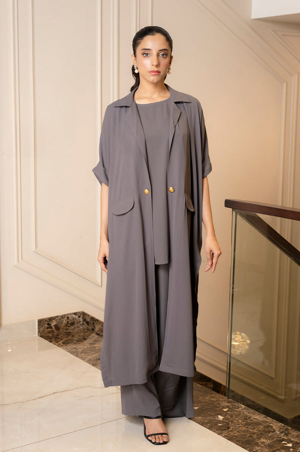 Ash Mist Georgette Set