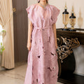 Tea Rose? Pure Silk Cutwork Ensemble