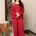 Scarlet Elegance Georgette Set